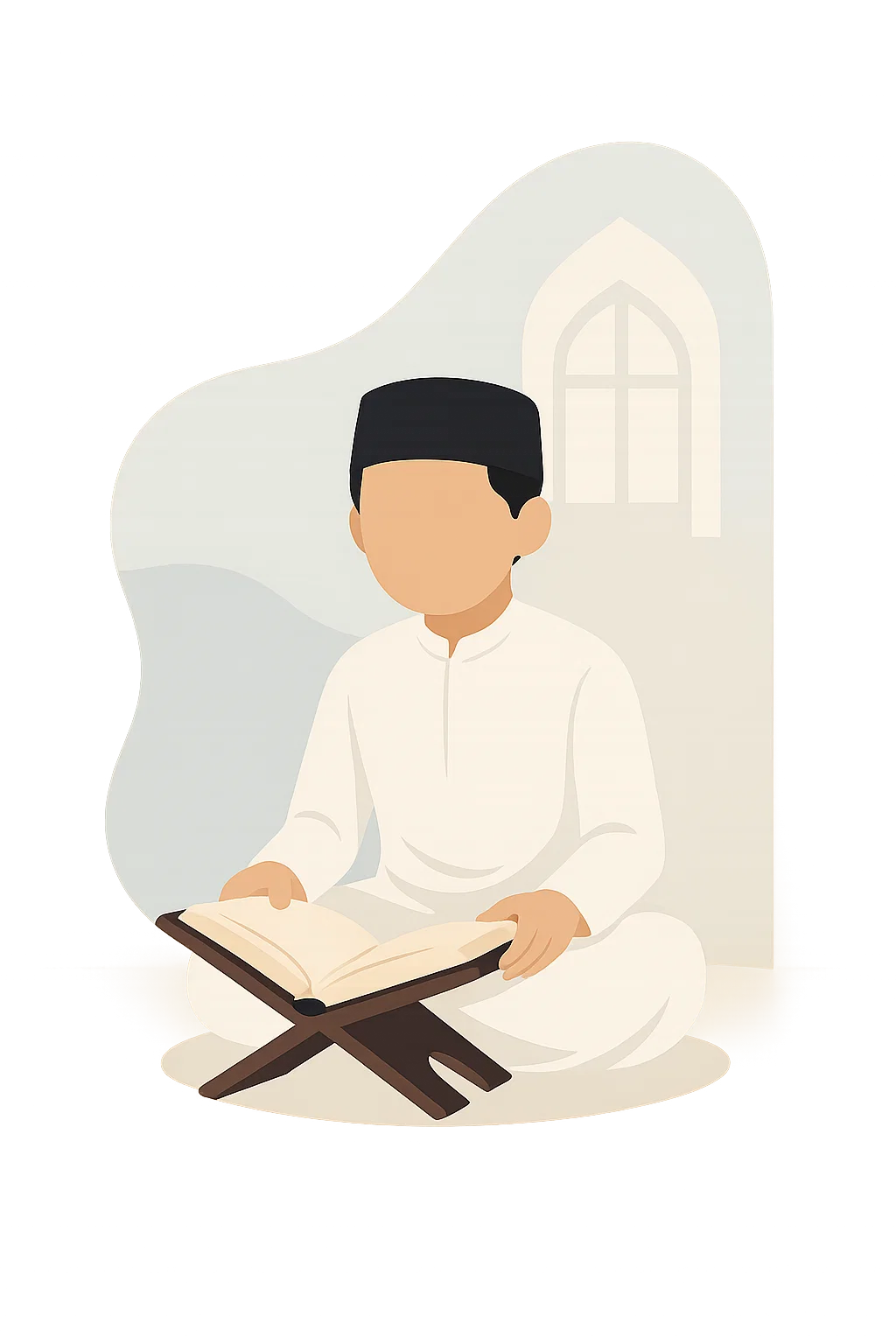 Ilustrasi Belajar Mengaji